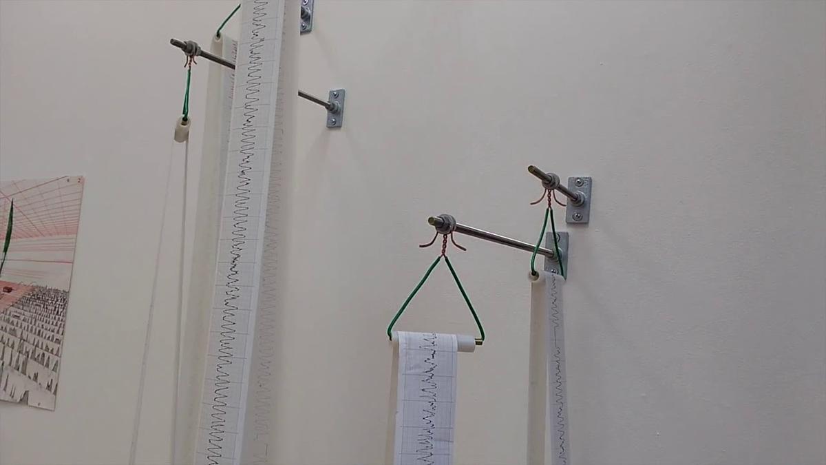 Paper Tape Display with Audio Overlay